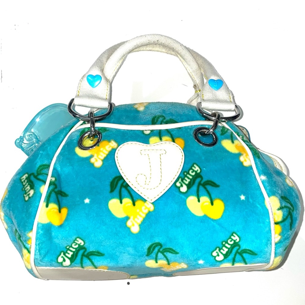 *****SOLD********Juicy Couture Cherry Velour Bowler Bag Retro ******SOLD****